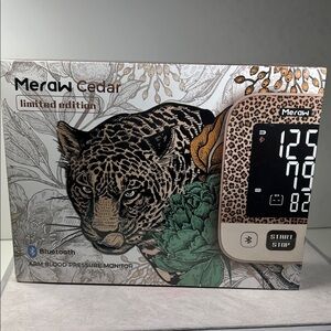 New Meraw Cedar Arm Blood Pressure Cuff - Leopard Print